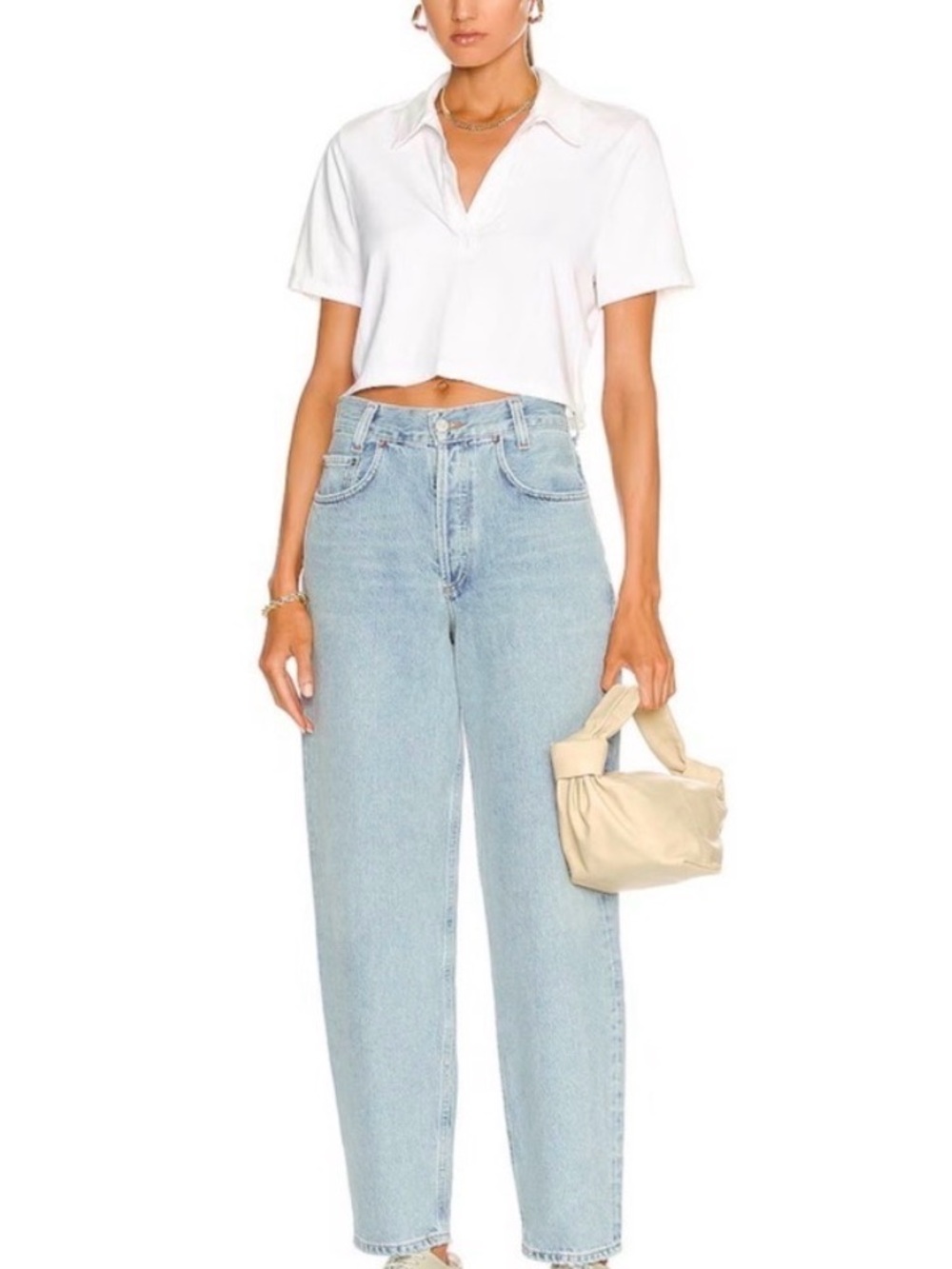 Agolde high rise tapered baggy jean
